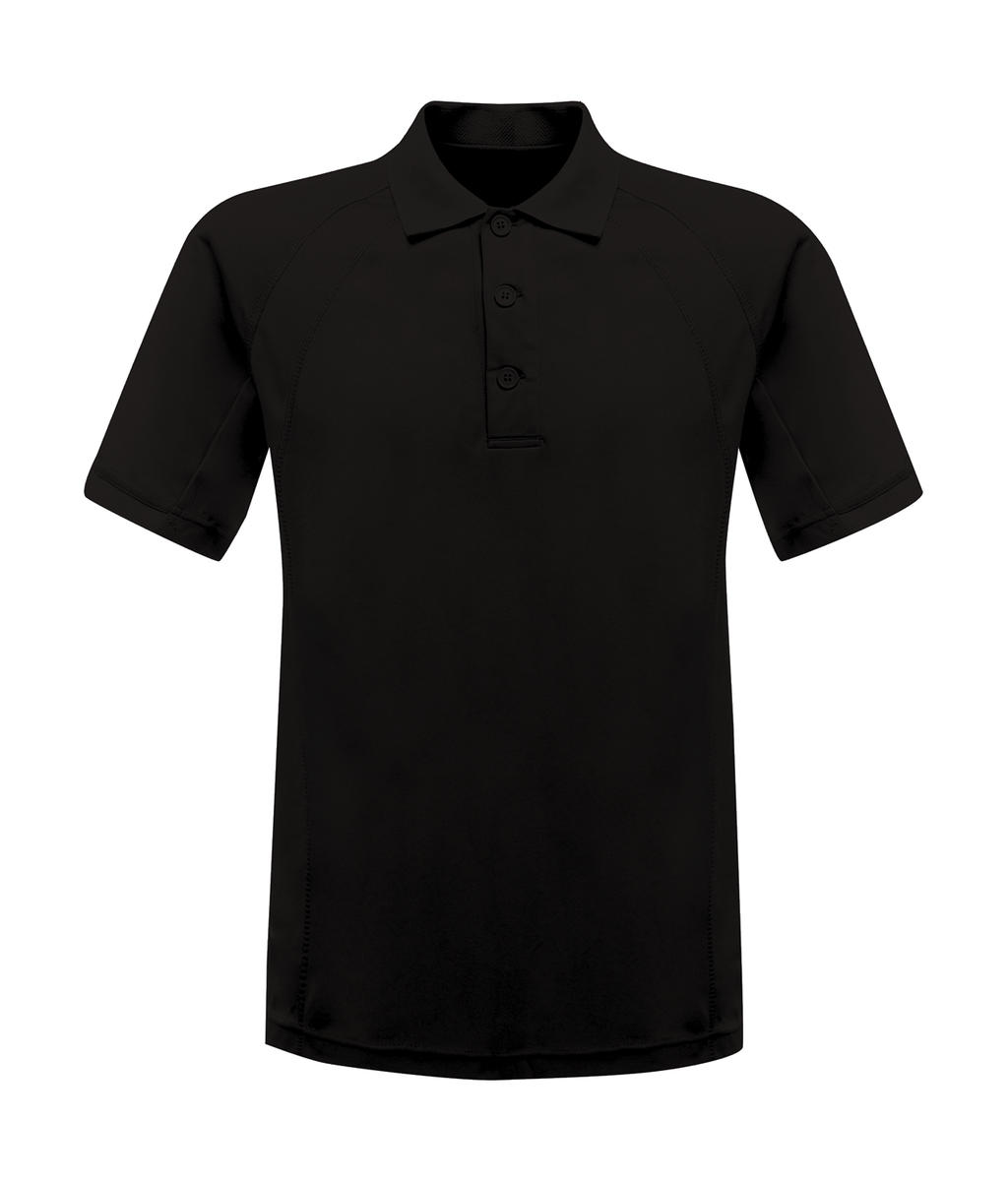  Coolweave Wicking Polo in Farbe Black