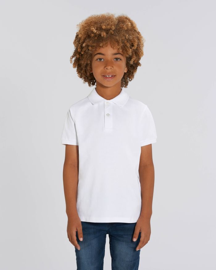 Kids Poloshirt Mini Sprinter in Farbe White