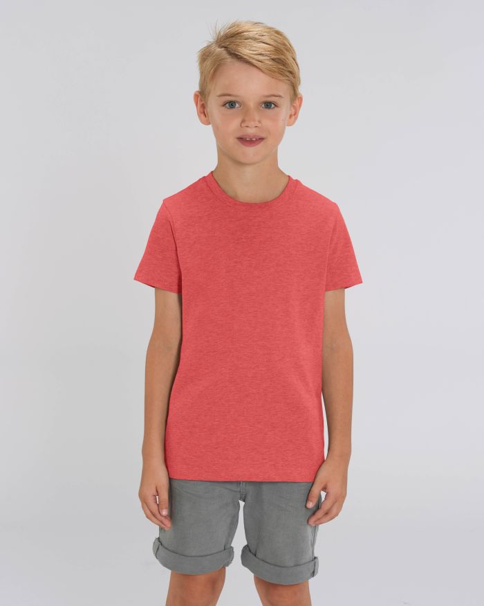 Kids T-Shirt Mini Creator in Farbe Mid Heather Red