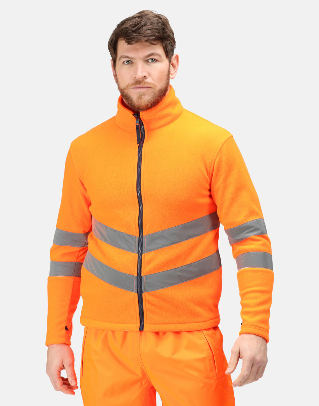  Pro Hi Vis 3-in-1 Jacket in Farbe Orange/Navy
