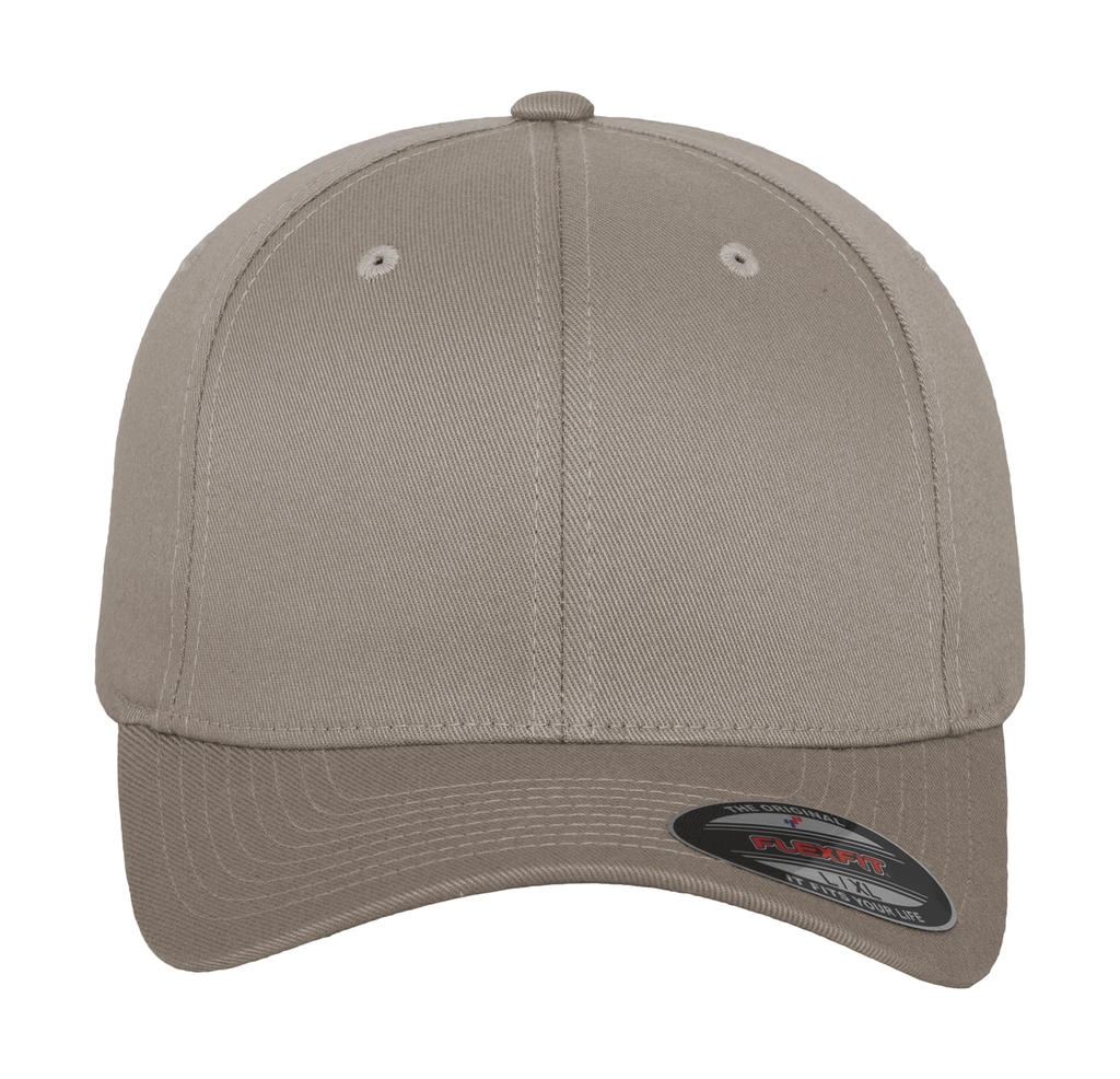  Fitted Baseball Cap in Farbe Silver