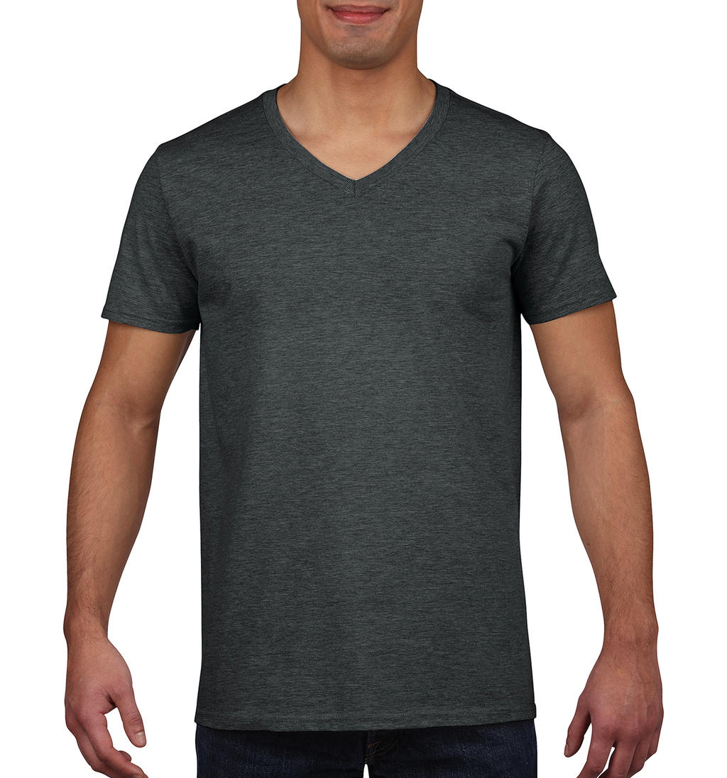  Gildan Mens Softstyle? V-Neck T-Shirt in Farbe Dark Heather