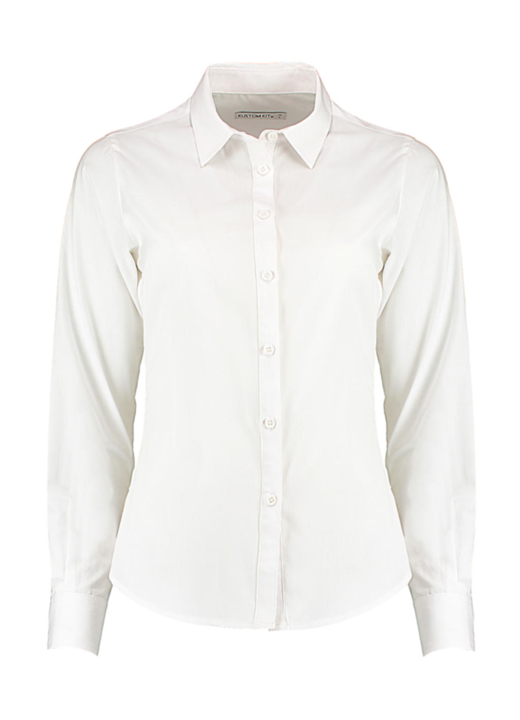  Womens Tailored Fit Poplin Shirt in Farbe White