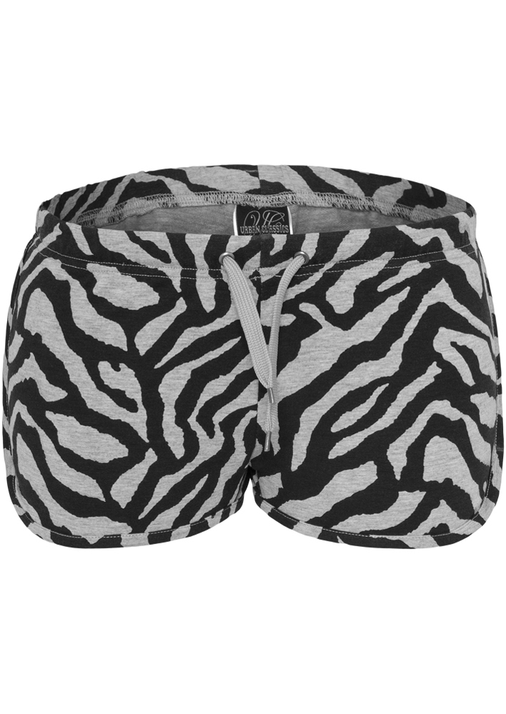 Kurze Hosen Ladies Zebra Hotpants in Farbe gry/blk