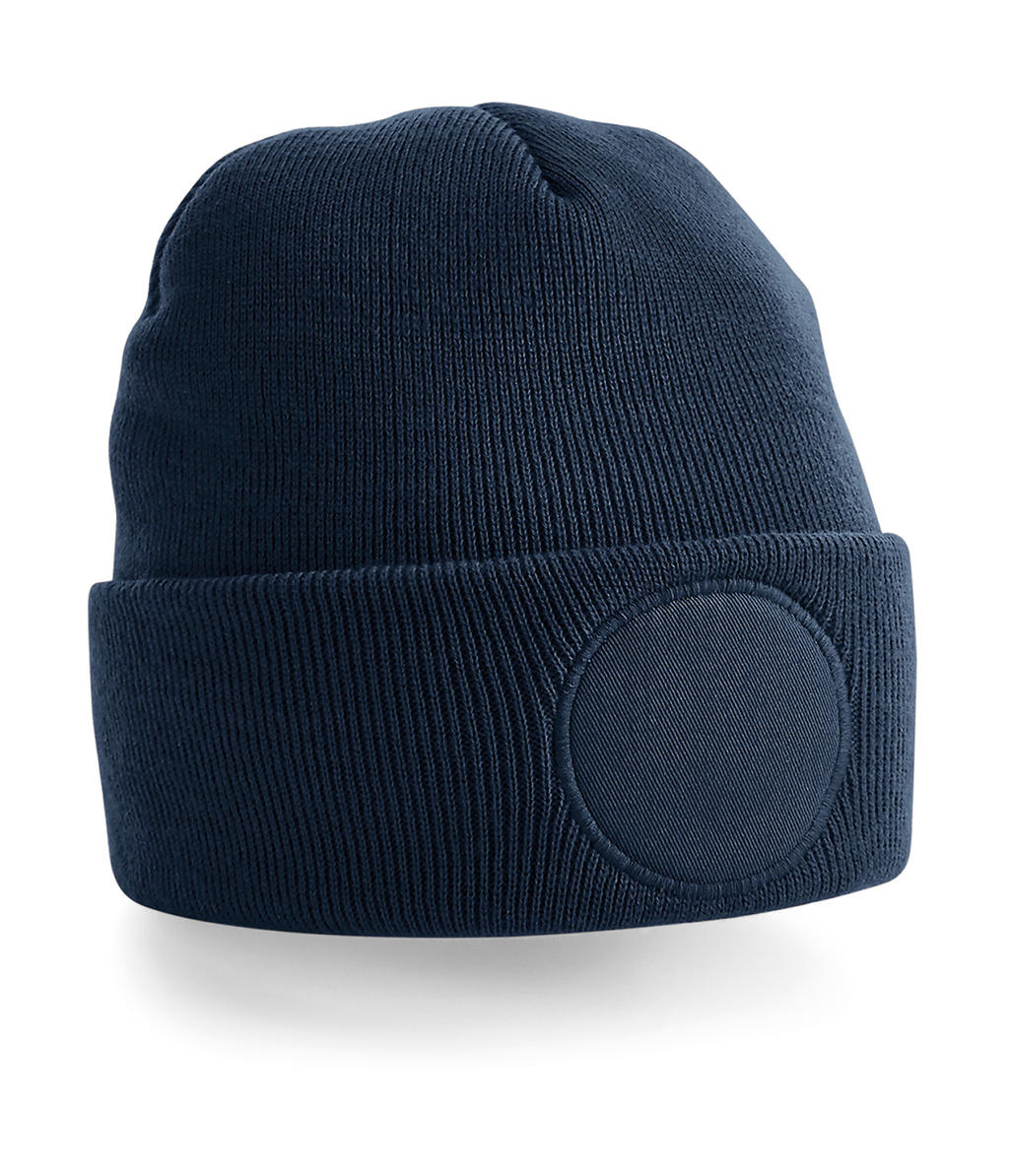  Circular Patch Beanie in Farbe French Navy