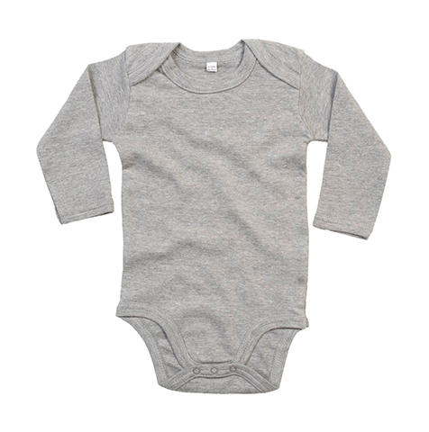  Baby long Sleeve Bodysuit in Farbe Heather Grey Melange