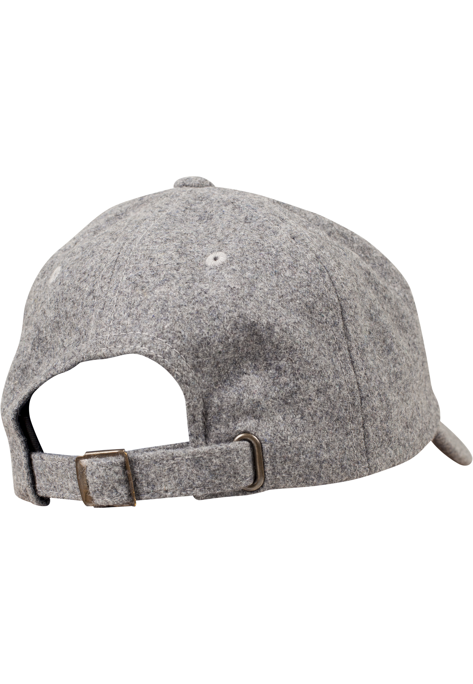 Dad Caps Low Profile Melton Wool Dad Cap in Farbe heather grey