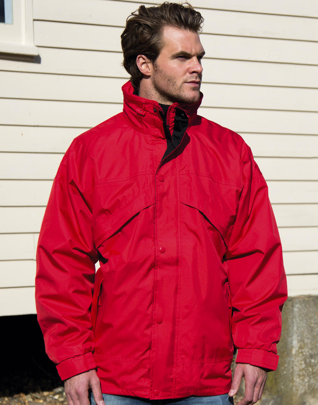  3-in-1 Jacket with Fleece in Farbe Black
