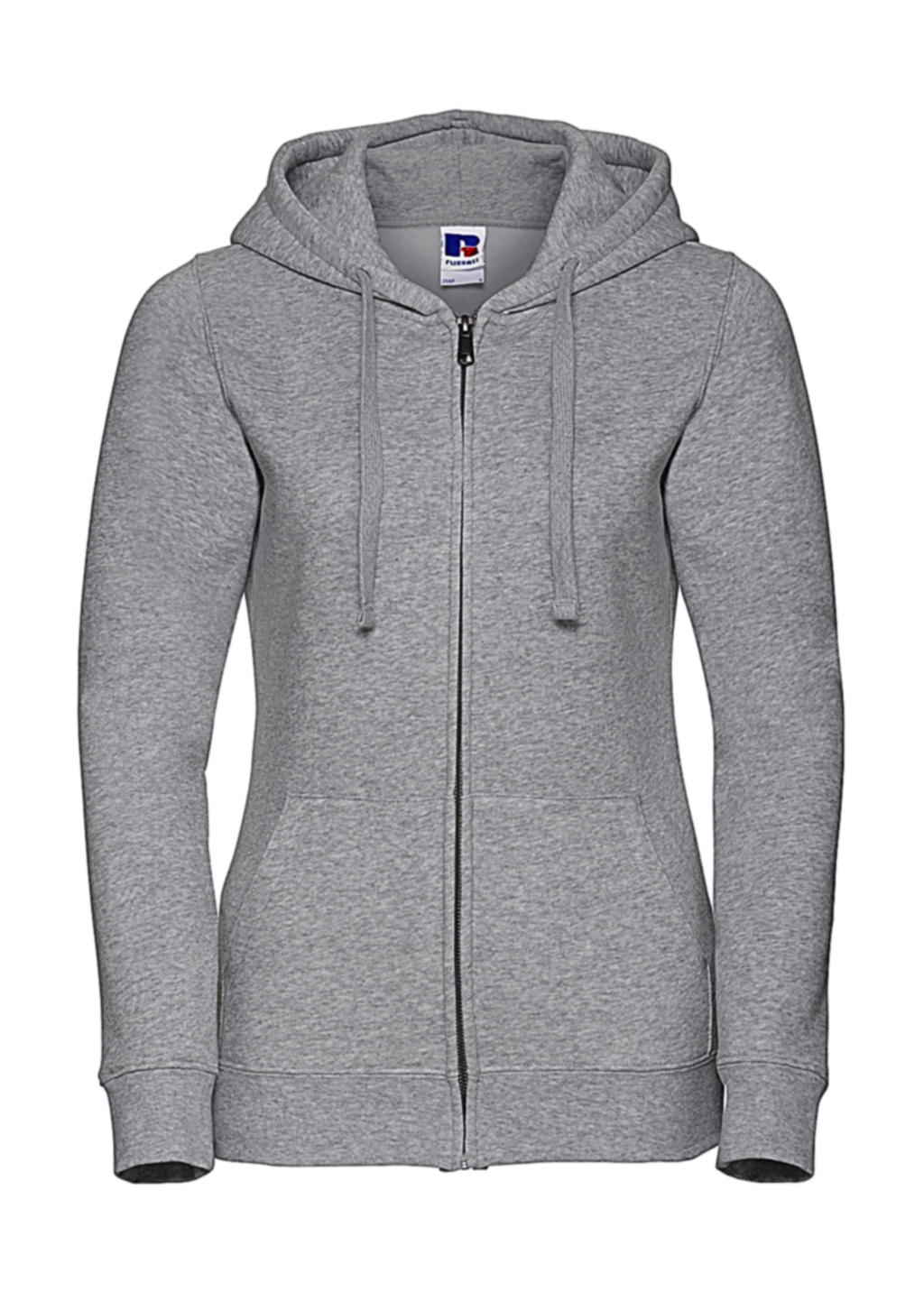  Ladies Authentic Zipped Hood in Farbe Light Oxford