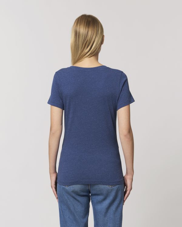 T-Shirt Stella Expresser in Farbe Heather Snow Mid Blue