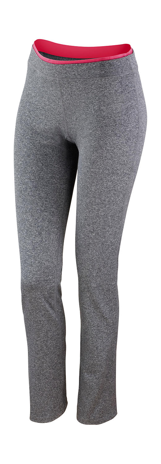  Womens Fitness Trousers in Farbe Sport Grey Marl/Hot Coral 