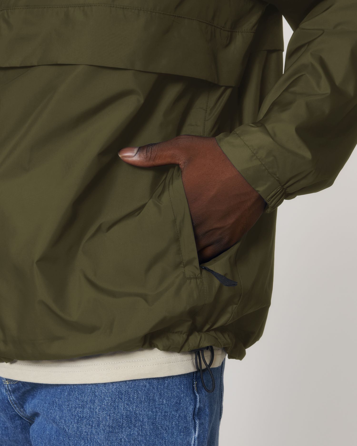 Non Padded Jacket Speeder in Farbe British Khaki