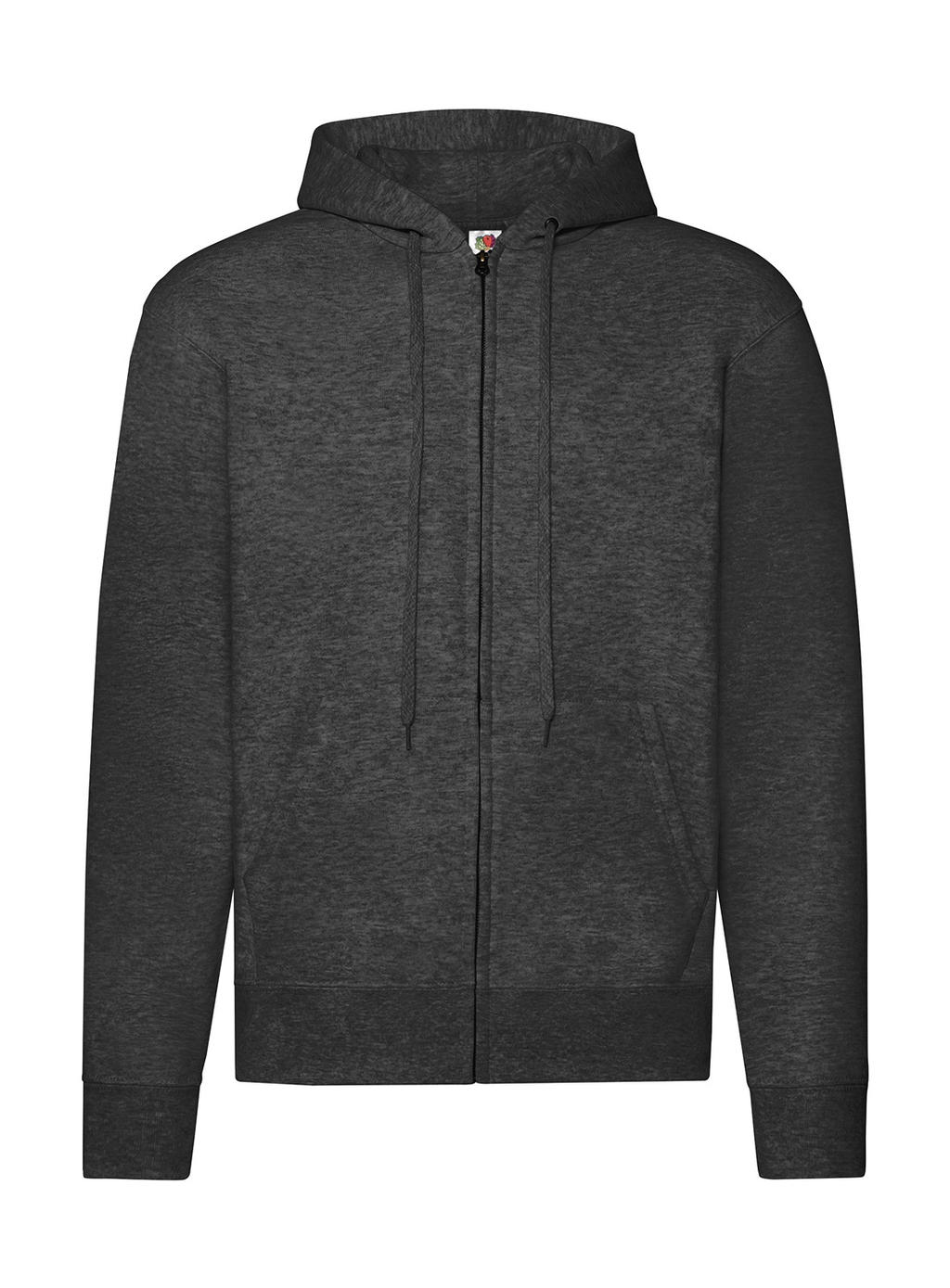  Classic Hooded Sweat Jacket in Farbe Dark Heather Grey