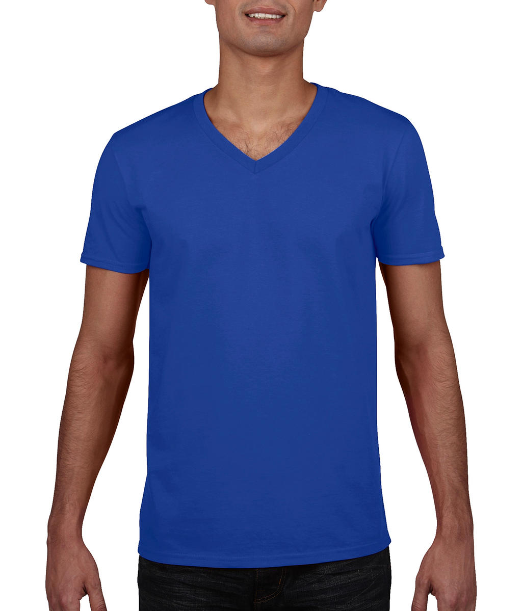  Gildan Mens Softstyle? V-Neck T-Shirt in Farbe Royal