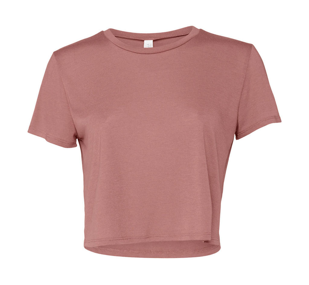  Womens Flowy Cropped Tee in Farbe Mauve