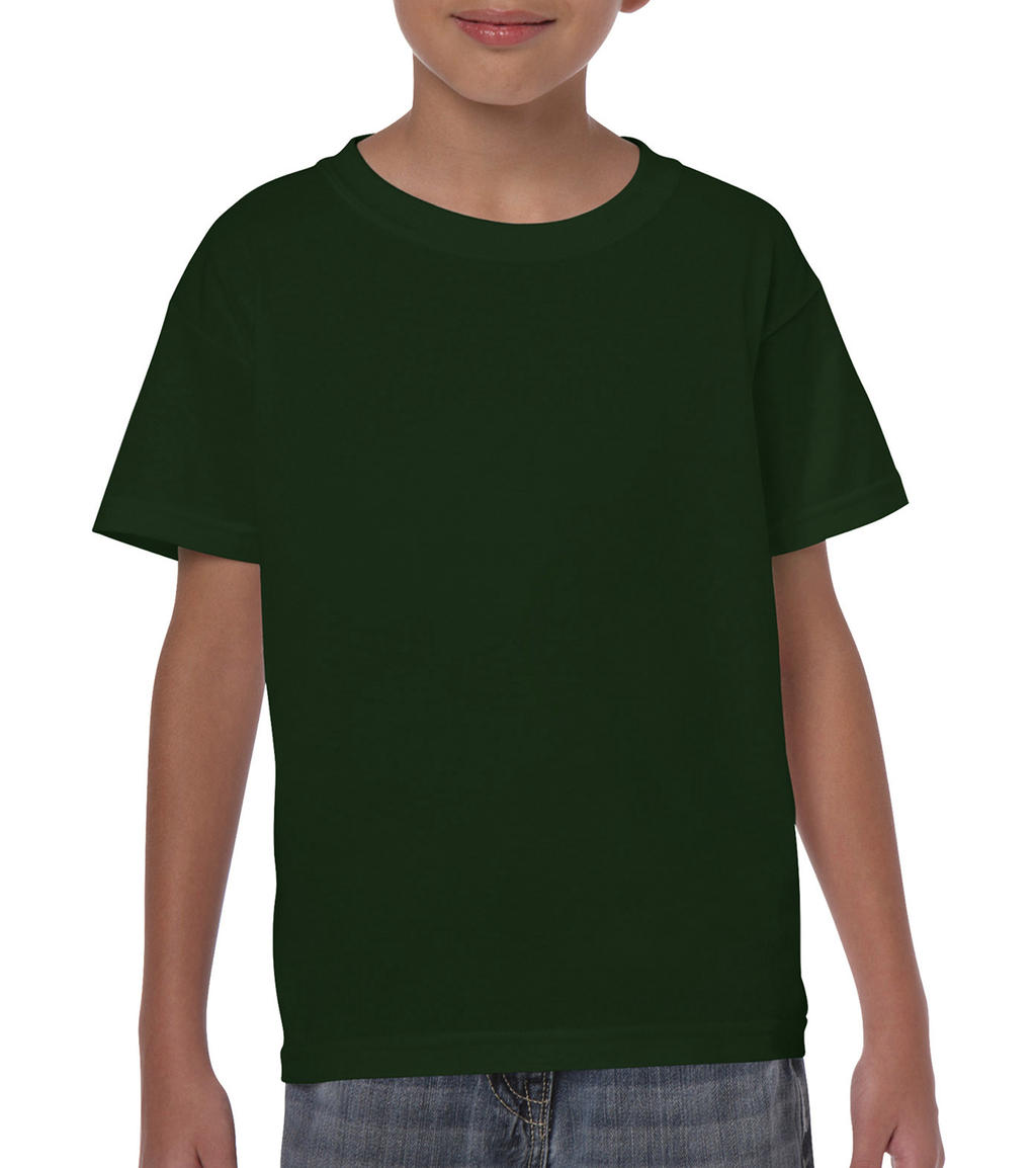  Heavy Cotton Youth T-Shirt in Farbe Forest Green