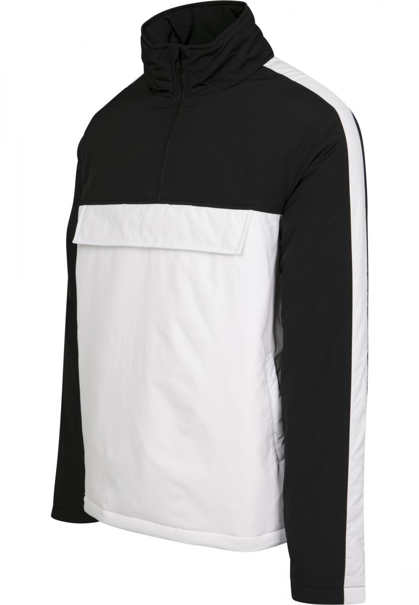 Winter Jacken 2-Tone Padded Pull Over Jacket in Farbe white/black