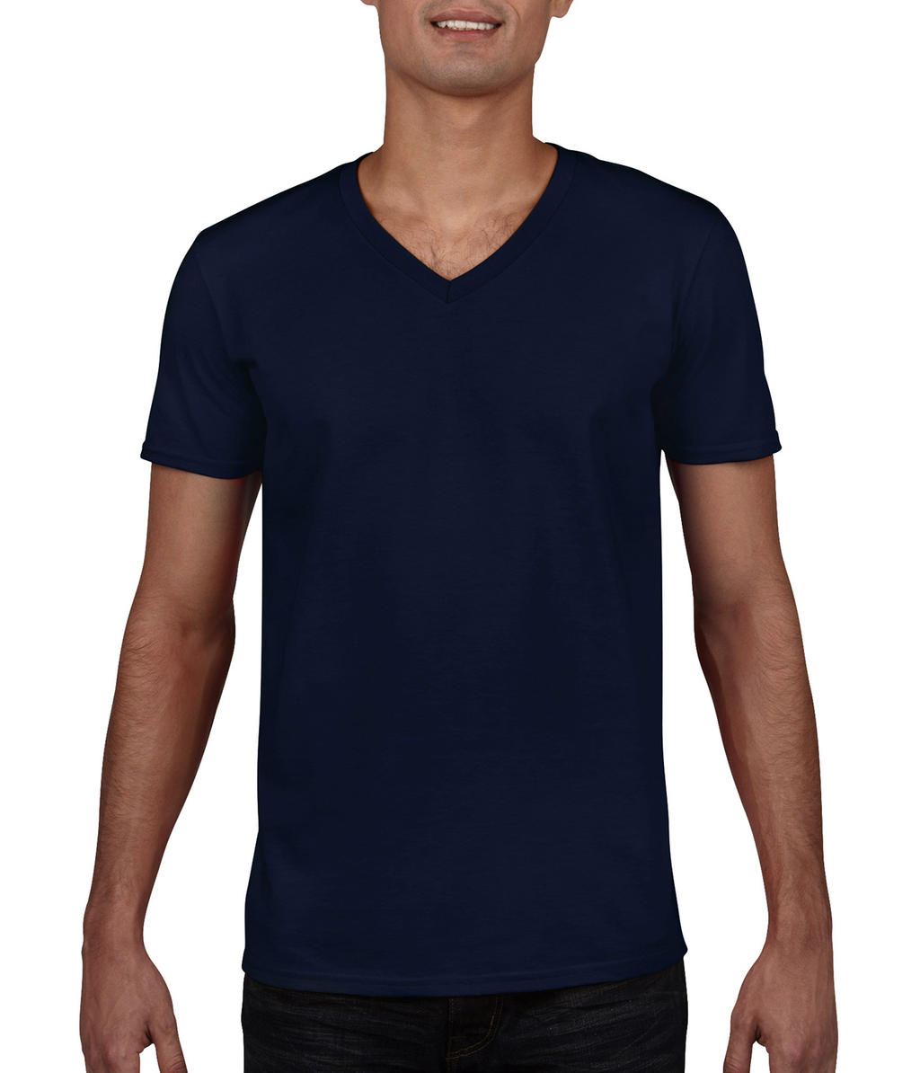  Gildan Mens Softstyle? V-Neck T-Shirt in Farbe Navy