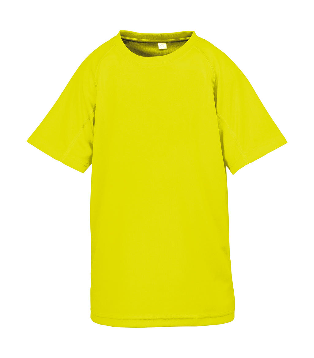  Junior Performance Aircool Tee in Farbe Flo Yellow