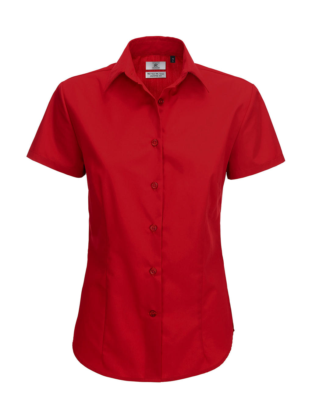  Smart SSL/women Poplin Shirt in Farbe Deep Red