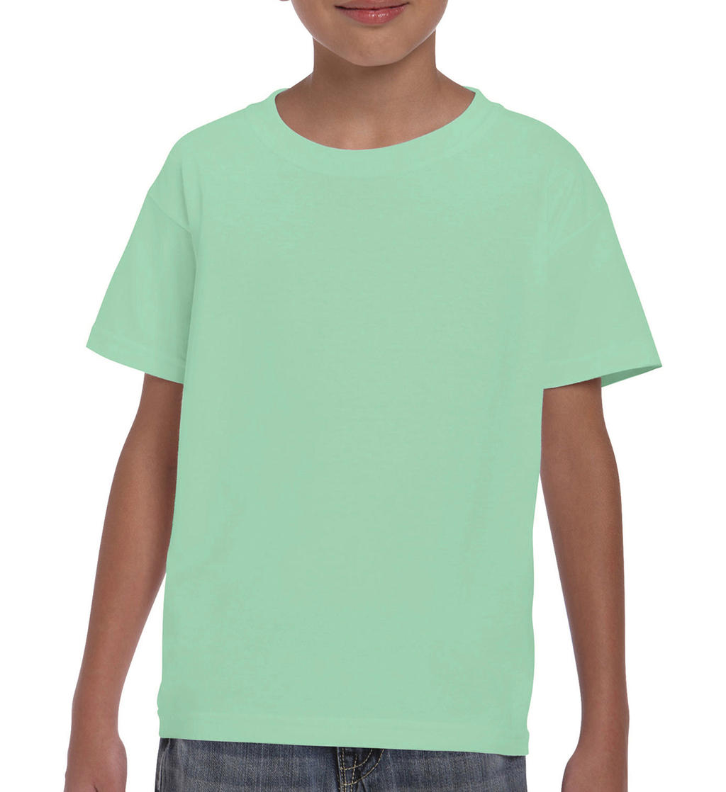  Heavy Cotton Youth T-Shirt in Farbe Mint Green