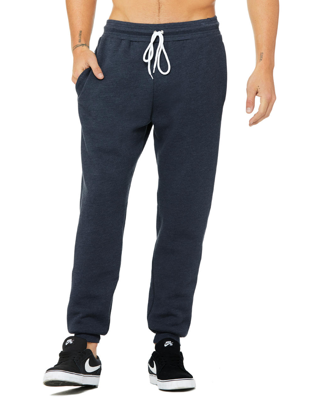  Unisex Jogger Sweatpants in Farbe Heather Navy