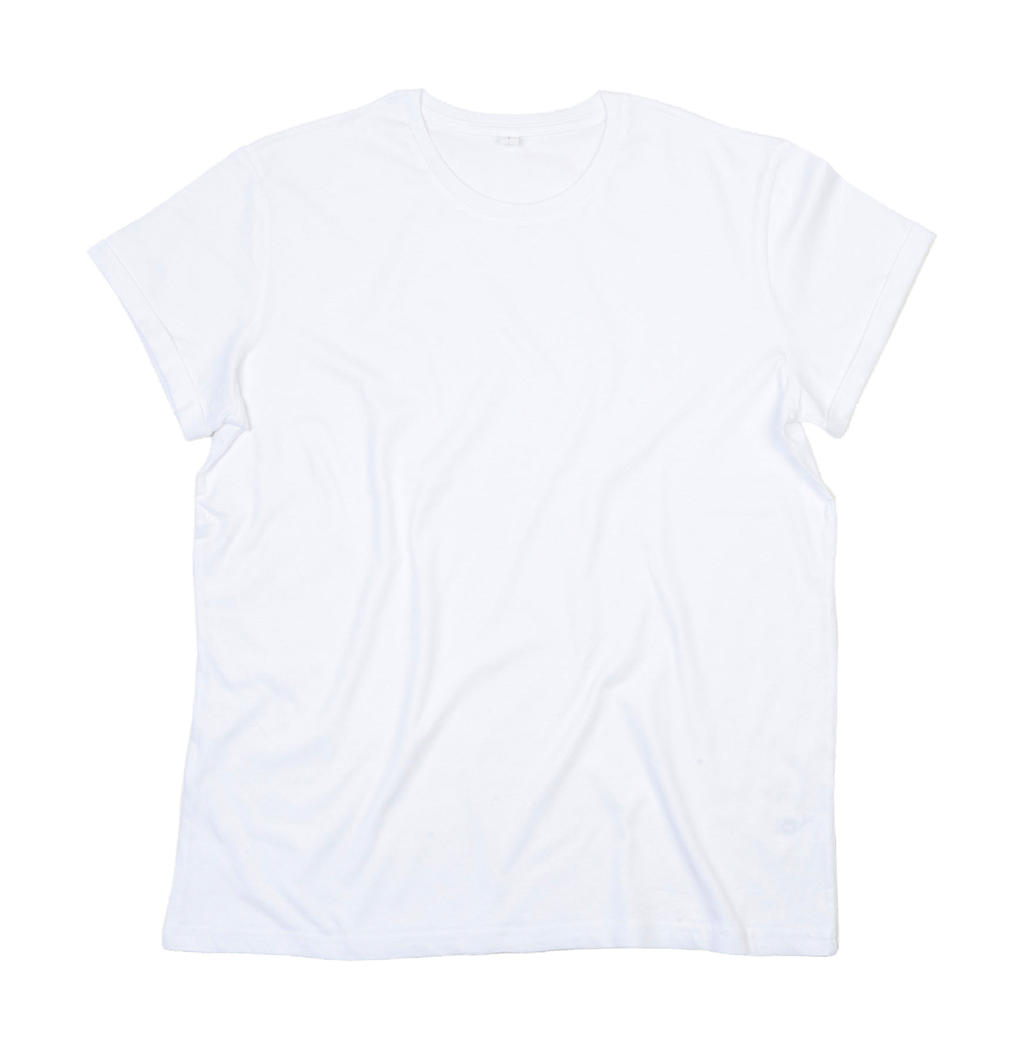  Mens Organic Roll Sleeve T in Farbe White