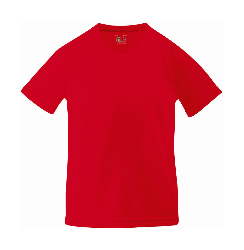  Kids Performance T in Farbe Red
