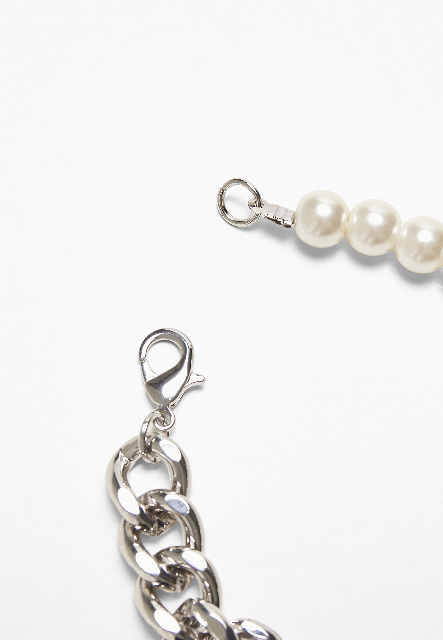 Schmuck Pearl Flat Chain Bracelet in Farbe silver