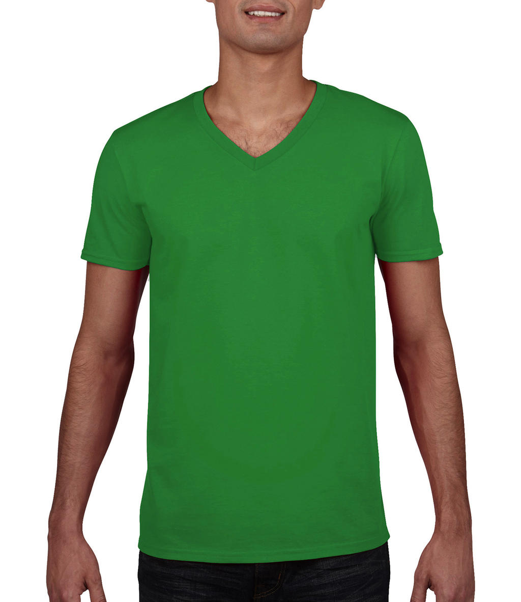  Gildan Mens Softstyle? V-Neck T-Shirt in Farbe Irish Green