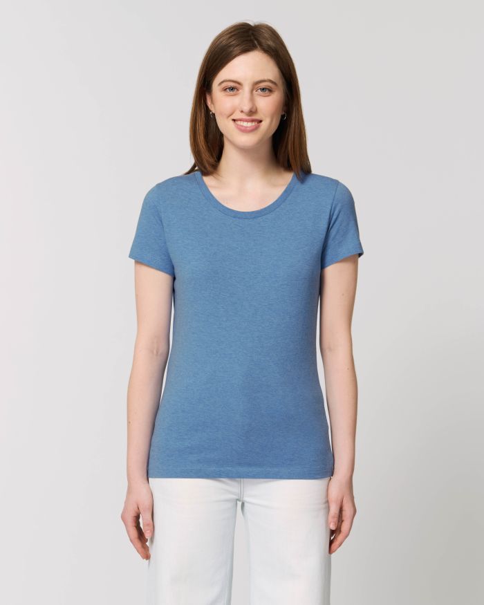 T-Shirt Stella Expresser in Farbe Mid Heather Blue