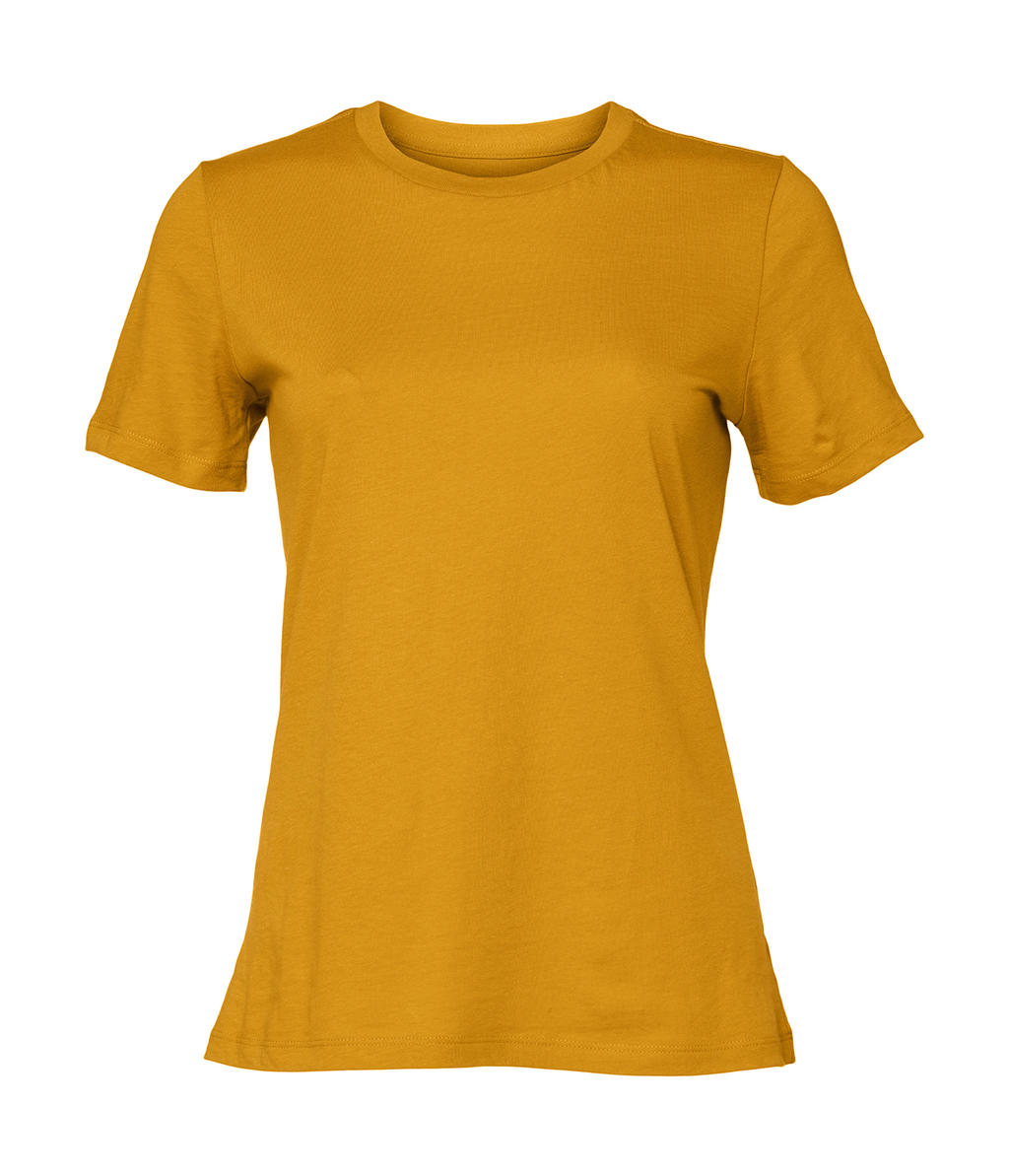  Womens Relaxed Jersey Short Sleeve Tee in Farbe Mustard