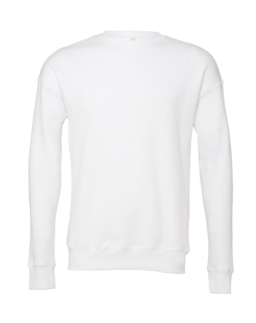  Unisex Drop Shoulder Fleece in Farbe White