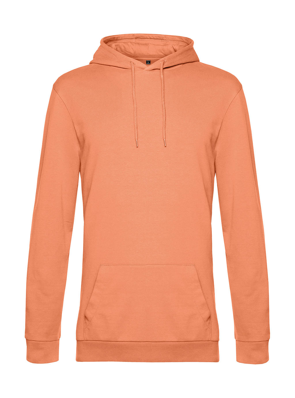  #Hoodie French Terry in Farbe Melon Orange