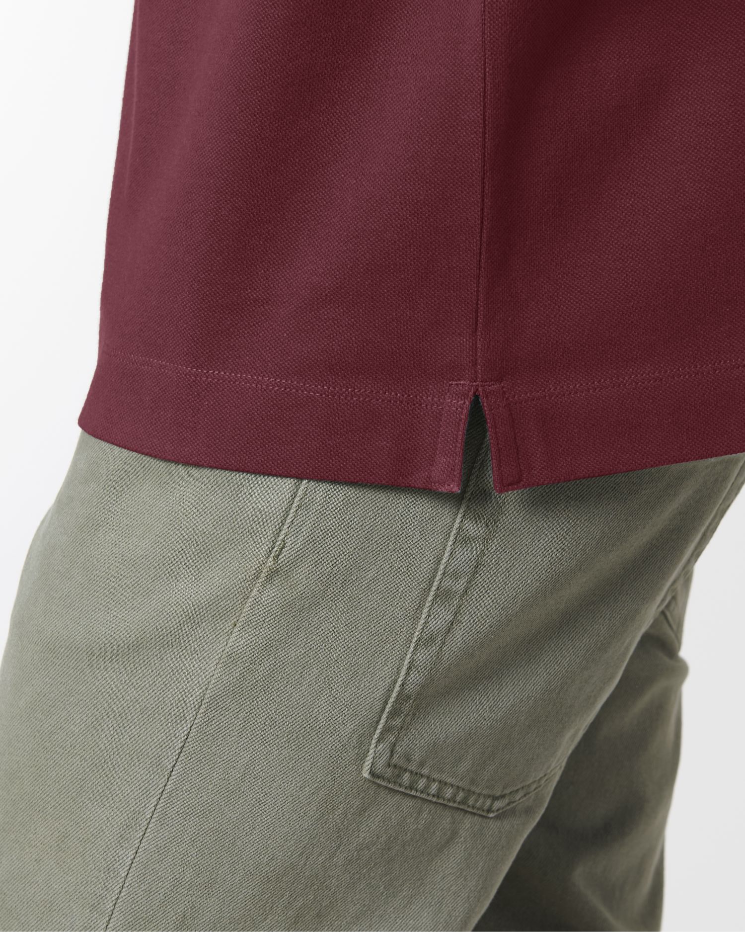  Prepster Long Sleeve in Farbe Burgundy