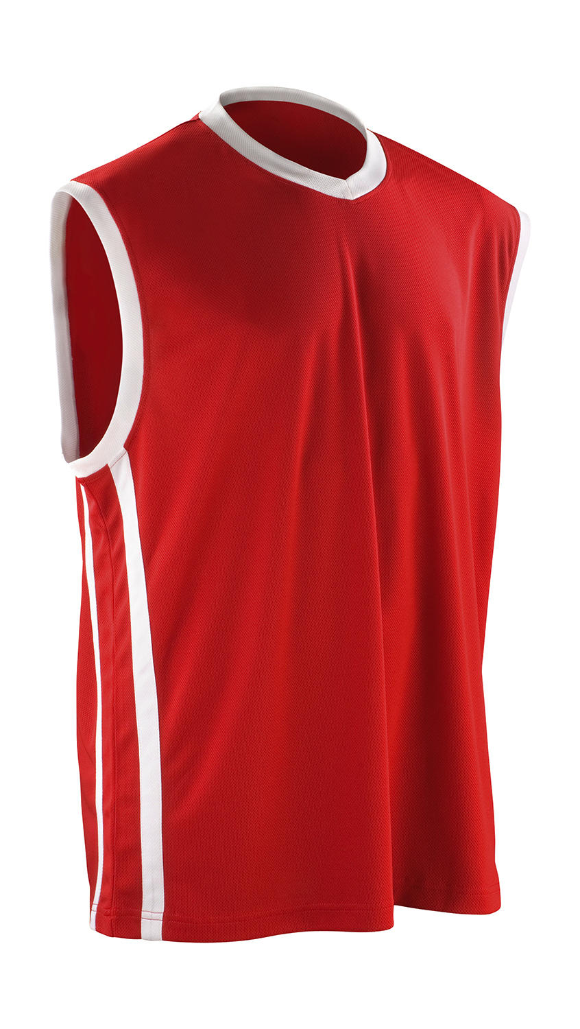  Mens Quick Dry Basketball Top in Farbe Red/White