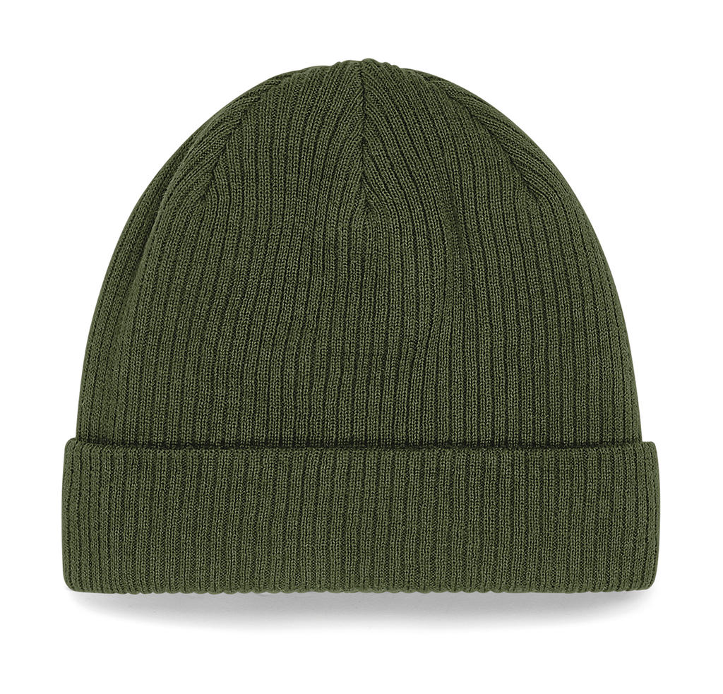  Organic Cotton Beanie in Farbe Olive Green