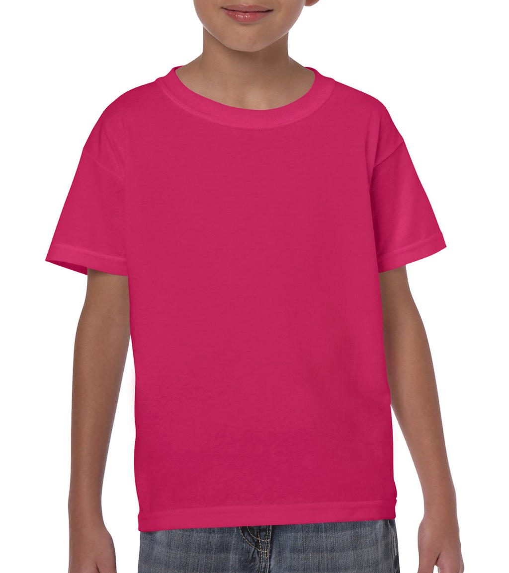  Heavy Cotton Youth T-Shirt in Farbe Heliconia