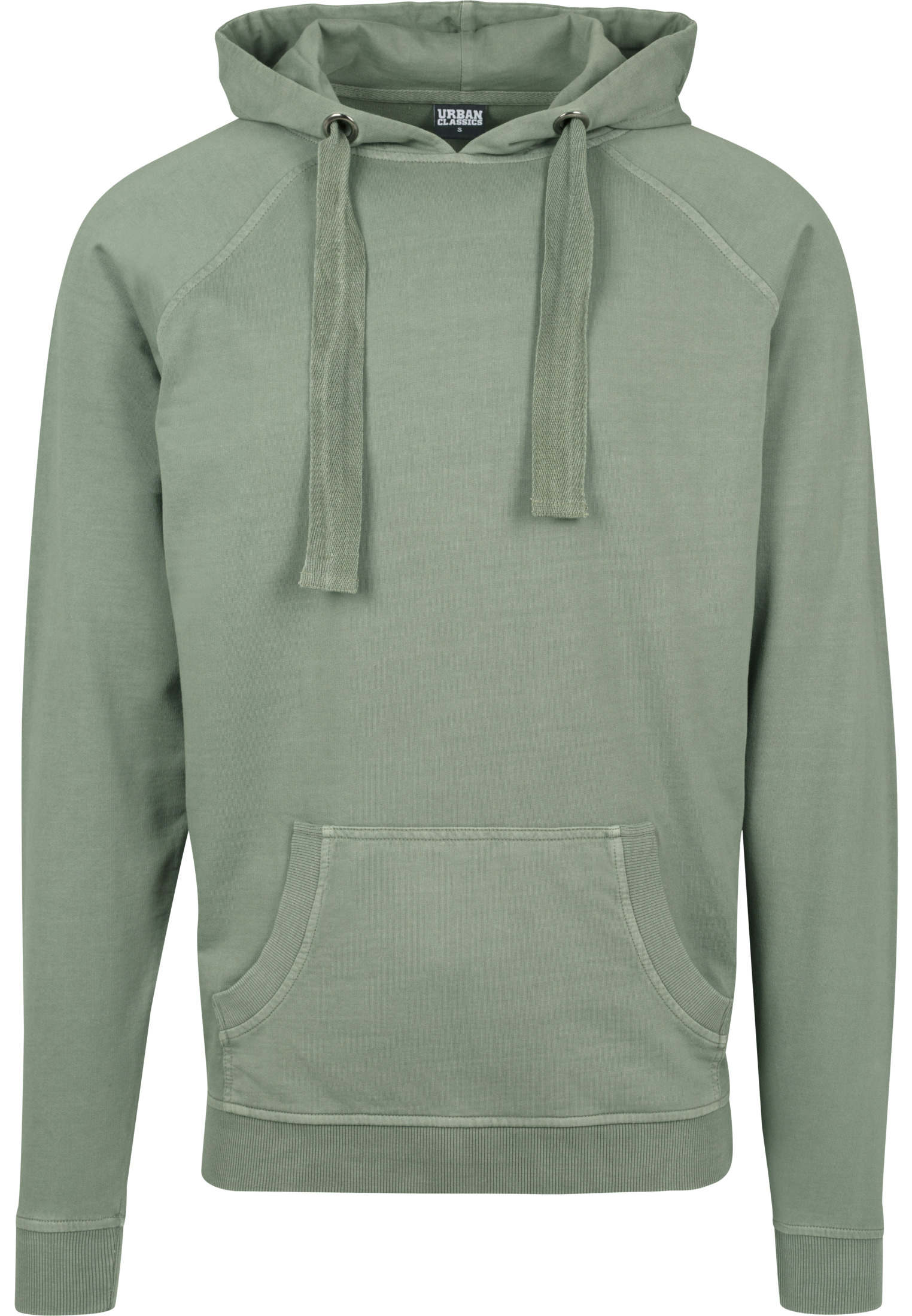 Hoodies Garment Washed Terry Hoody in Farbe olive