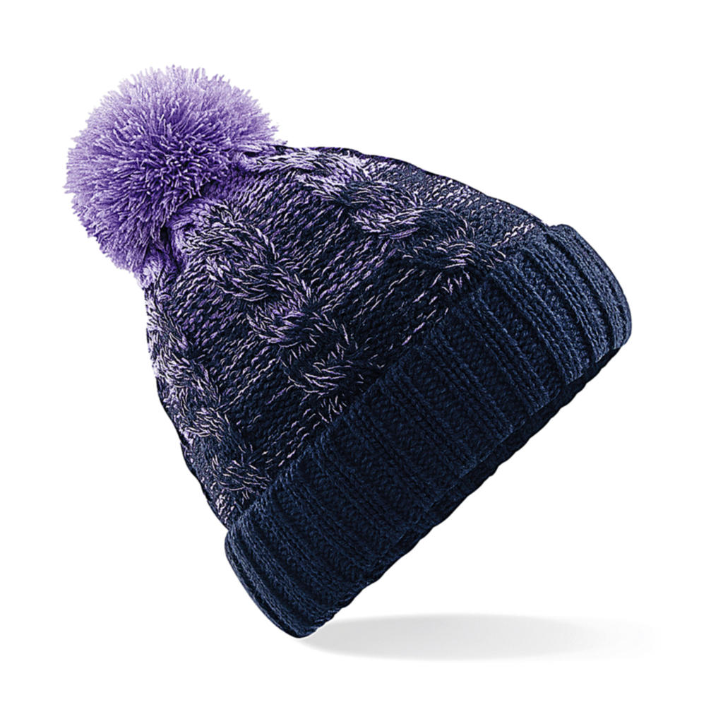  Ombr? Beanie in Farbe Lavender/French Navy
