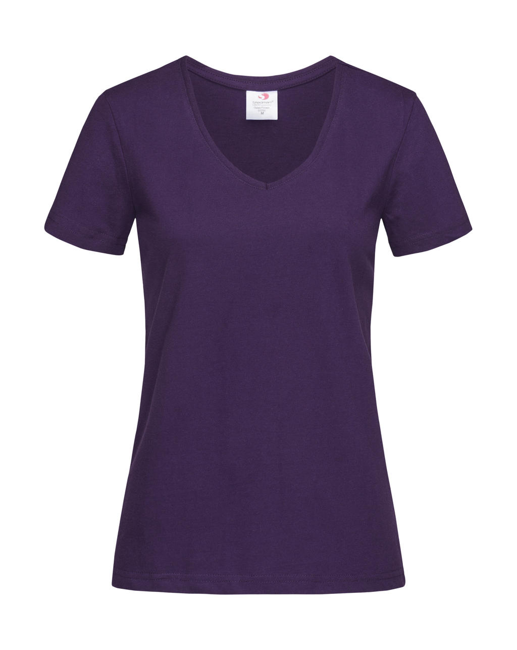  Classic-T V-Neck Women in Farbe Deep Berry