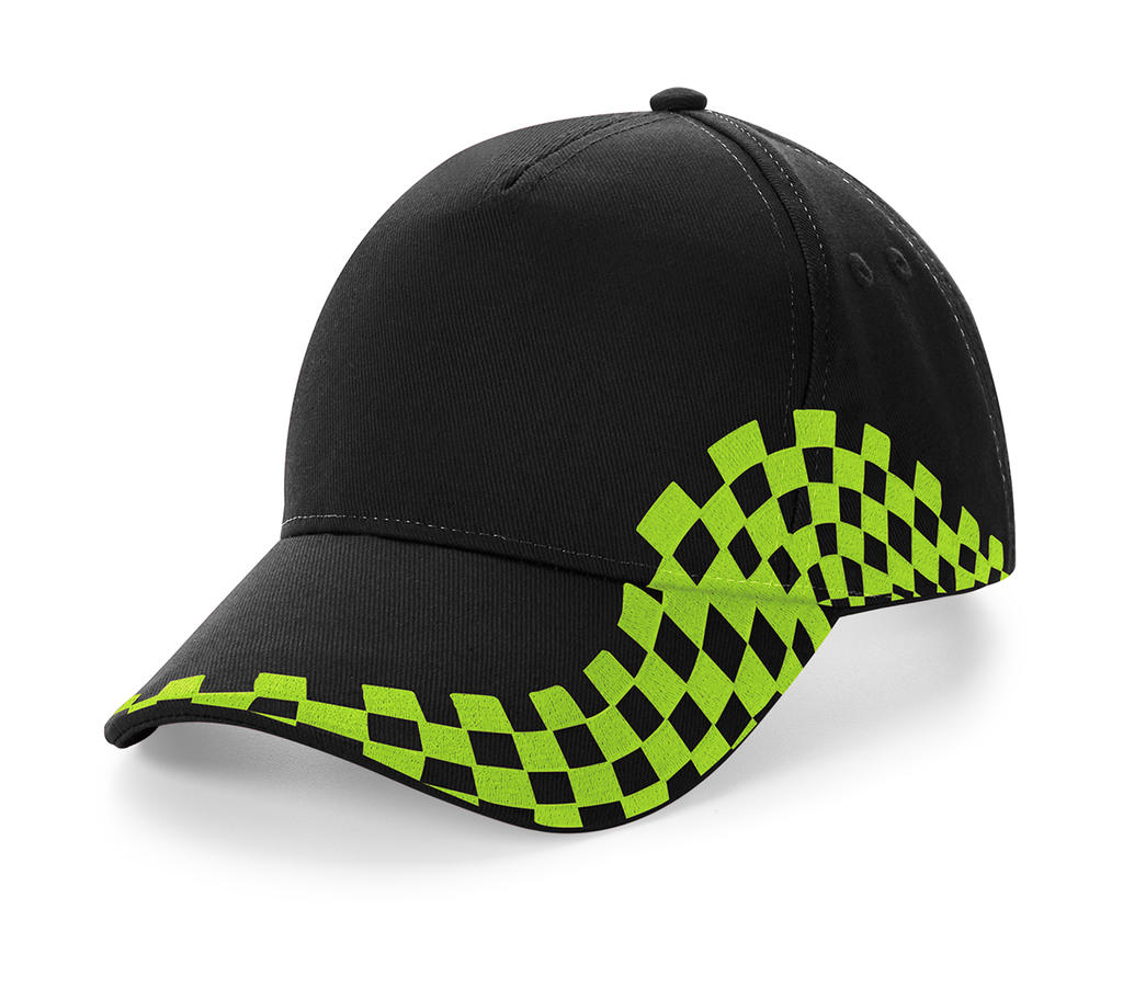  Grand Prix Cap in Farbe Black/Lime Green 