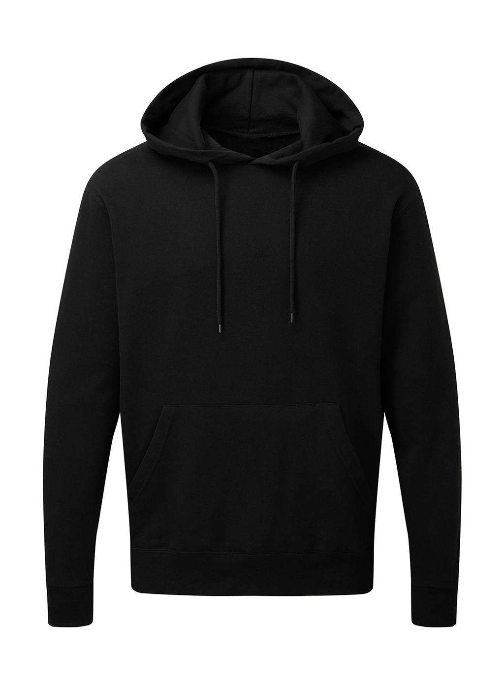  Mens Hooded Sweatshirt in Farbe Dark Black