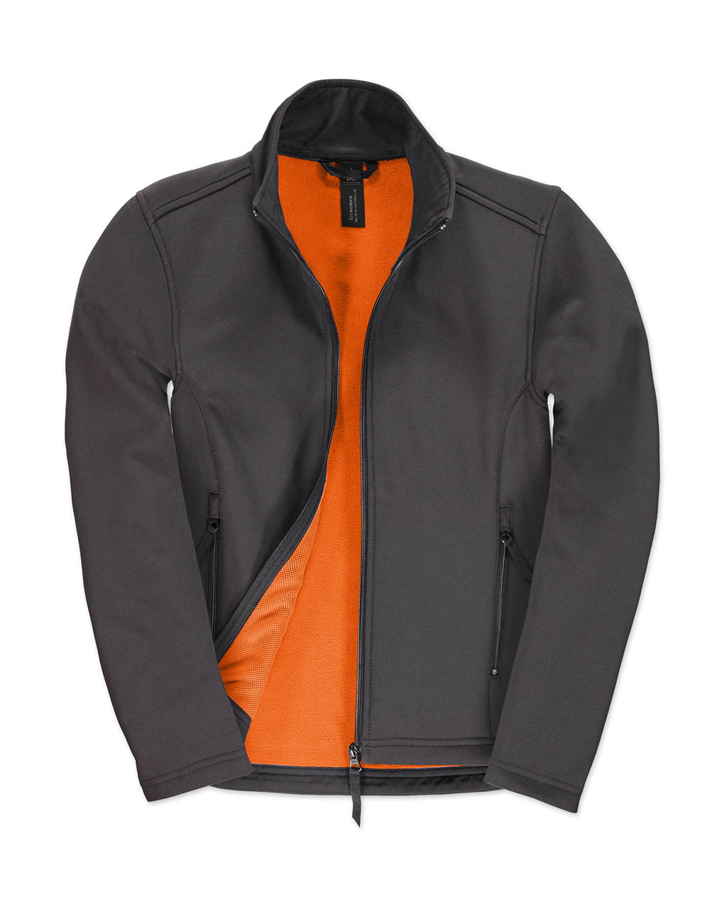  ID.701/women Softshell Jacket  in Farbe Dark Grey/Neon Orange