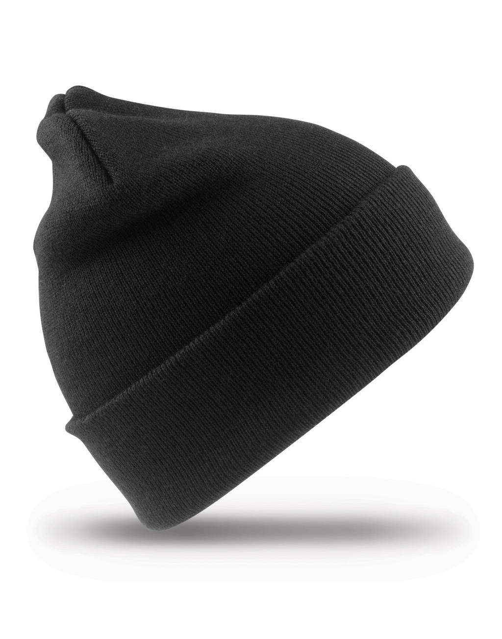  Recycled Woolly Ski Hat in Farbe Black