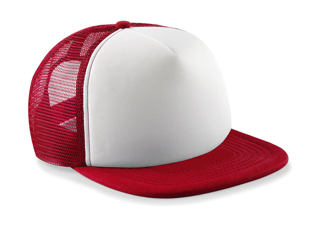  Junior Vintage Snapback Trucker in Farbe Classic Red/White