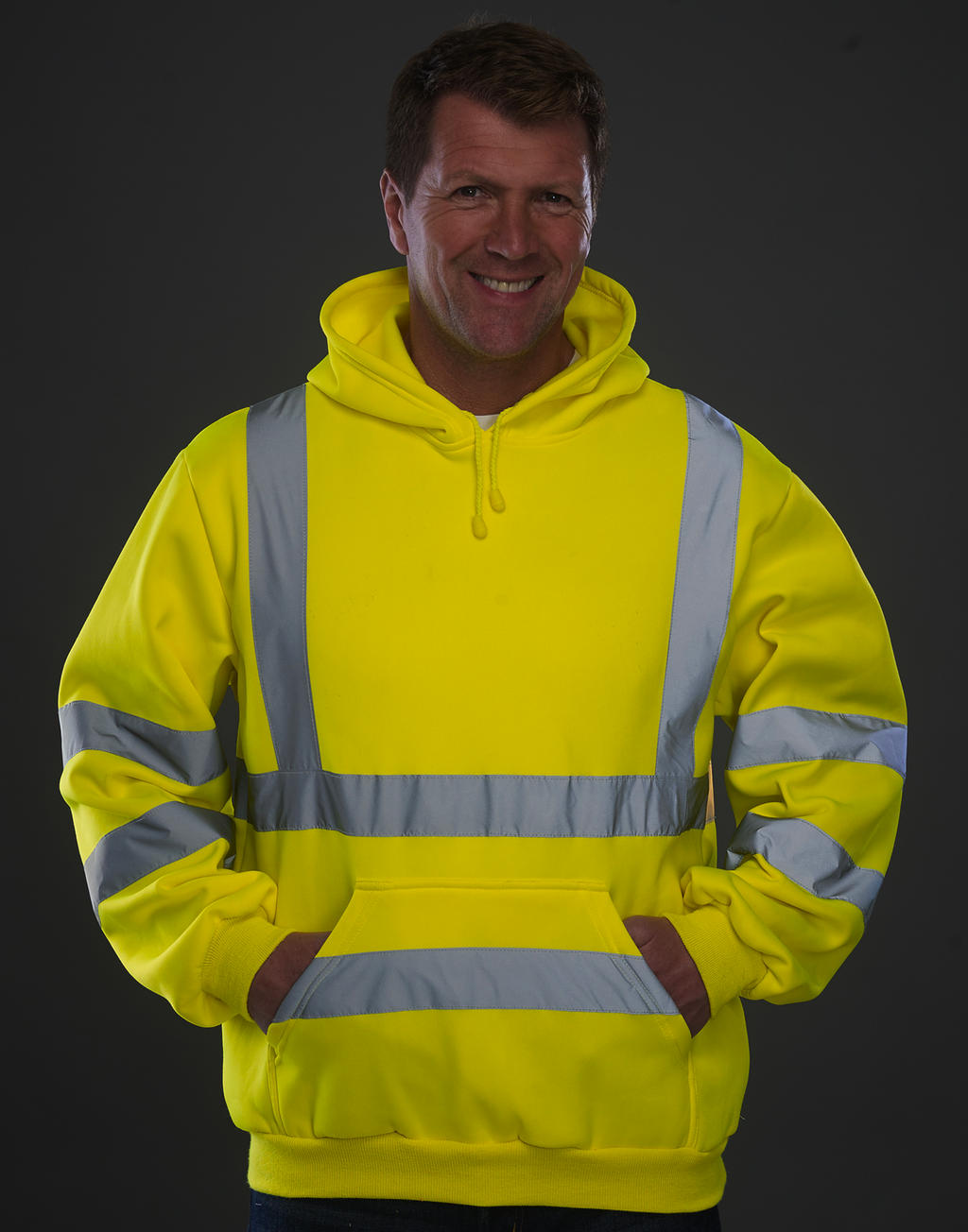 Fluo Hoodie in Farbe Fluo Yellow