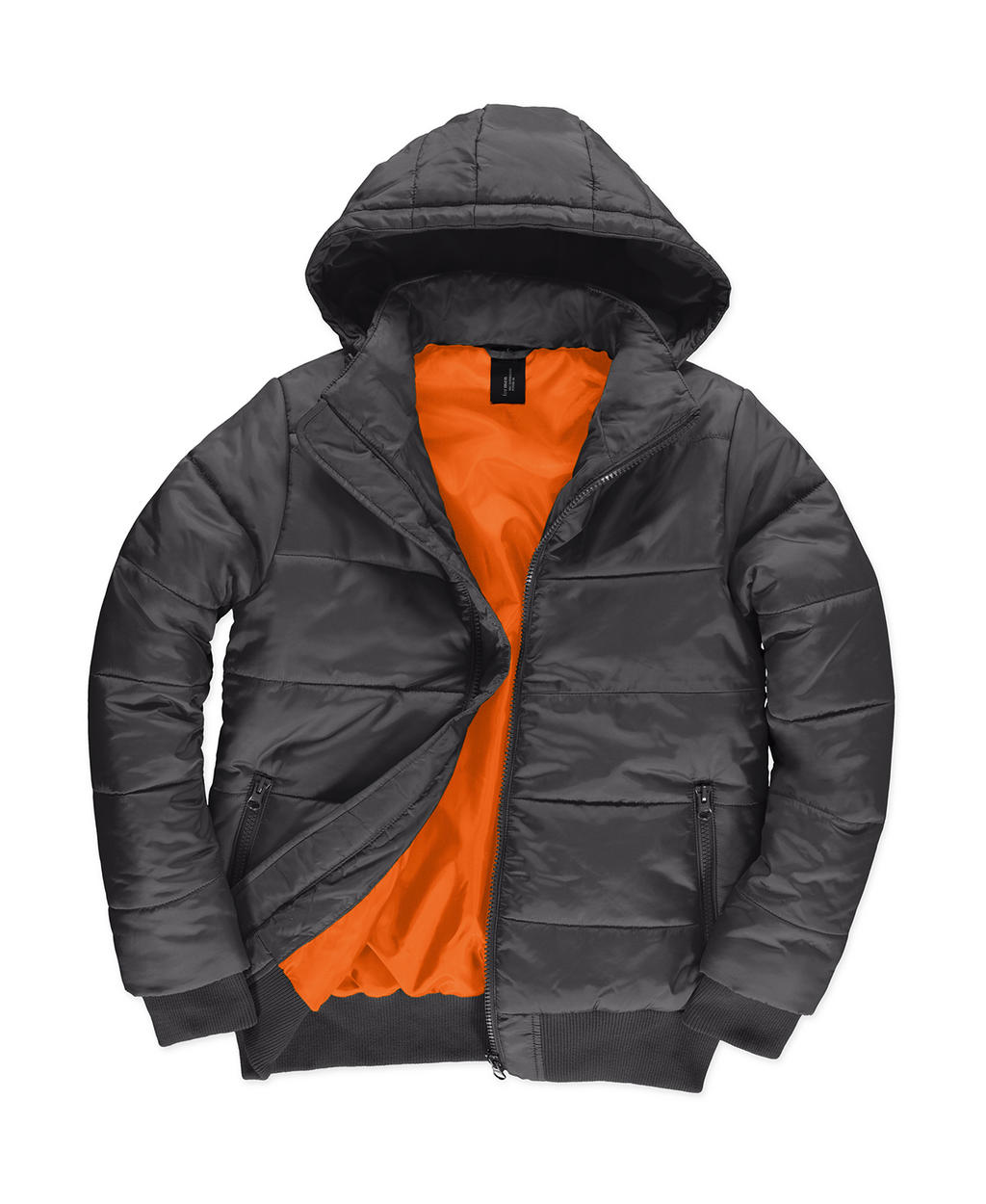  Superhood/men Jacket in Farbe Dark Grey/Neon Orange