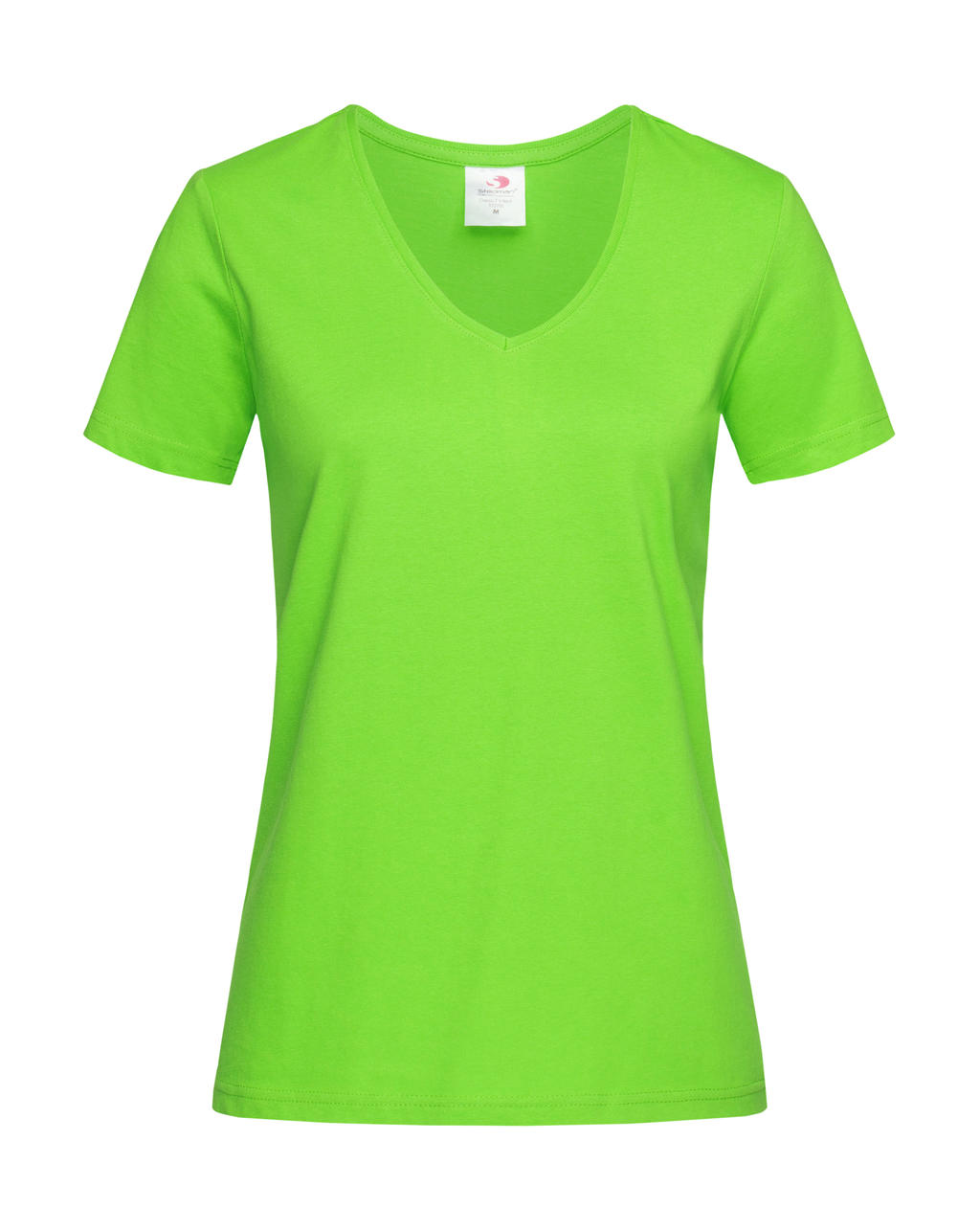 Classic-T V-Neck Women in Farbe Kiwi Green