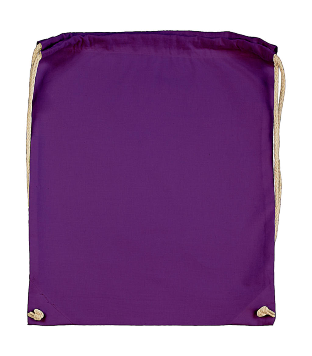  Cotton Drawstring Backpack in Farbe Lilac